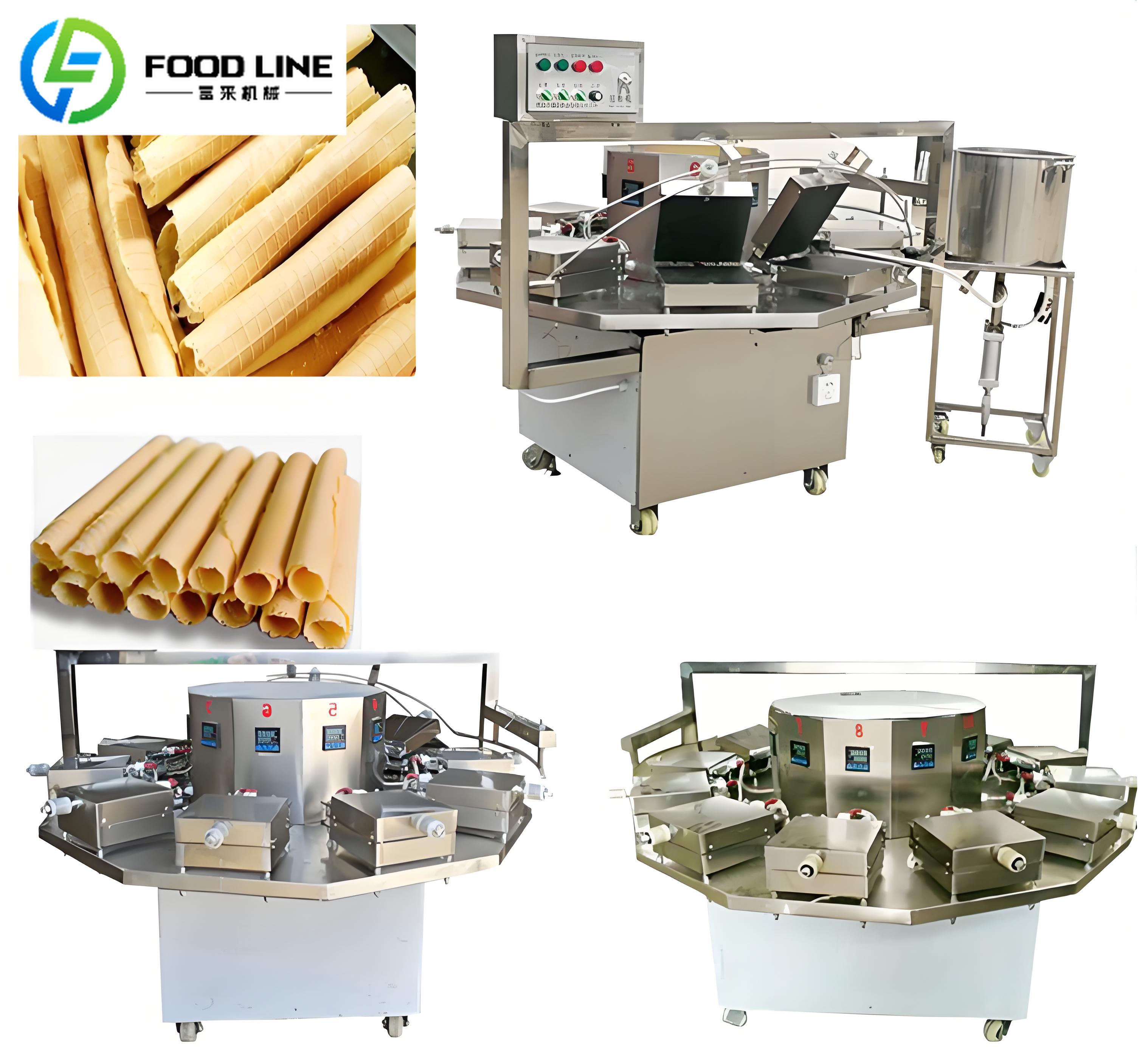 Food Snacks Making Machine - FL Eierrolletjesmachine, geluidsarme eierrolletjesbakapparatuur voor dagelijkse