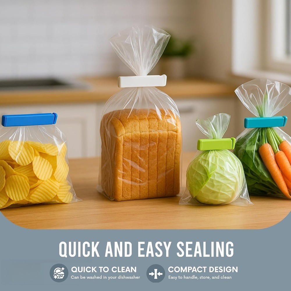 Quality Food Snacks - Hoge kwaliteit 11cm voedselzak-afdichtingsclips, herbruikbare plastic