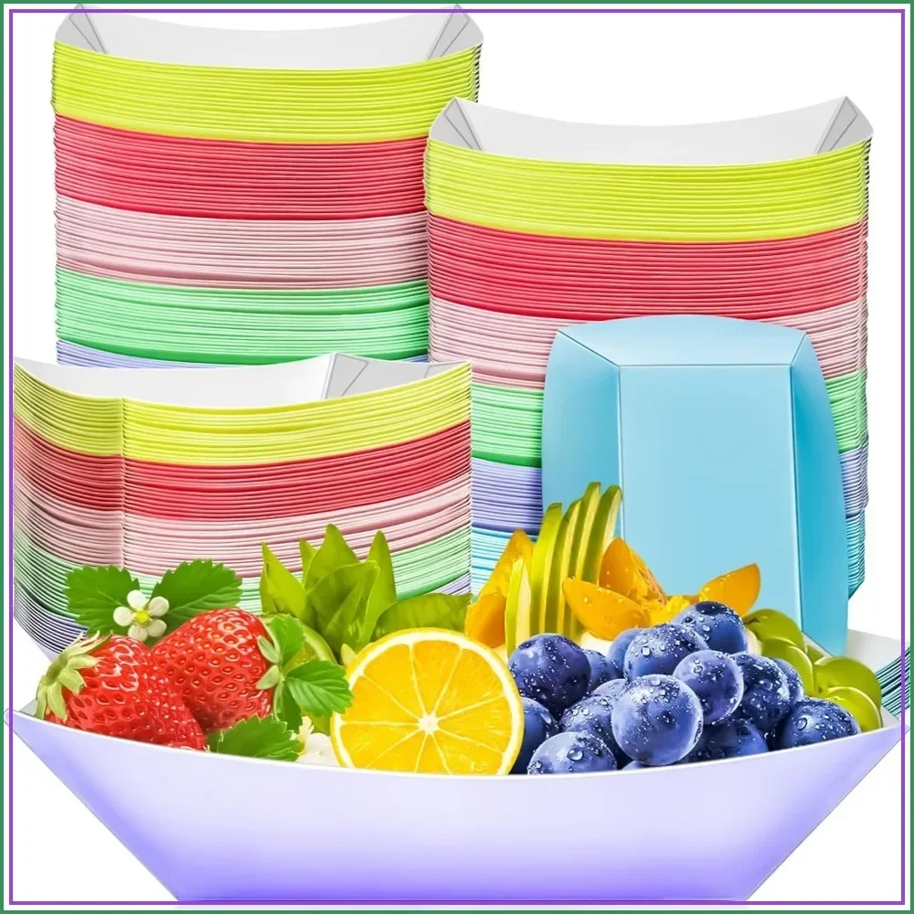 Food Snacks Images - 100 stuks 3LB Kraftpapier Voedselbakjes, 6