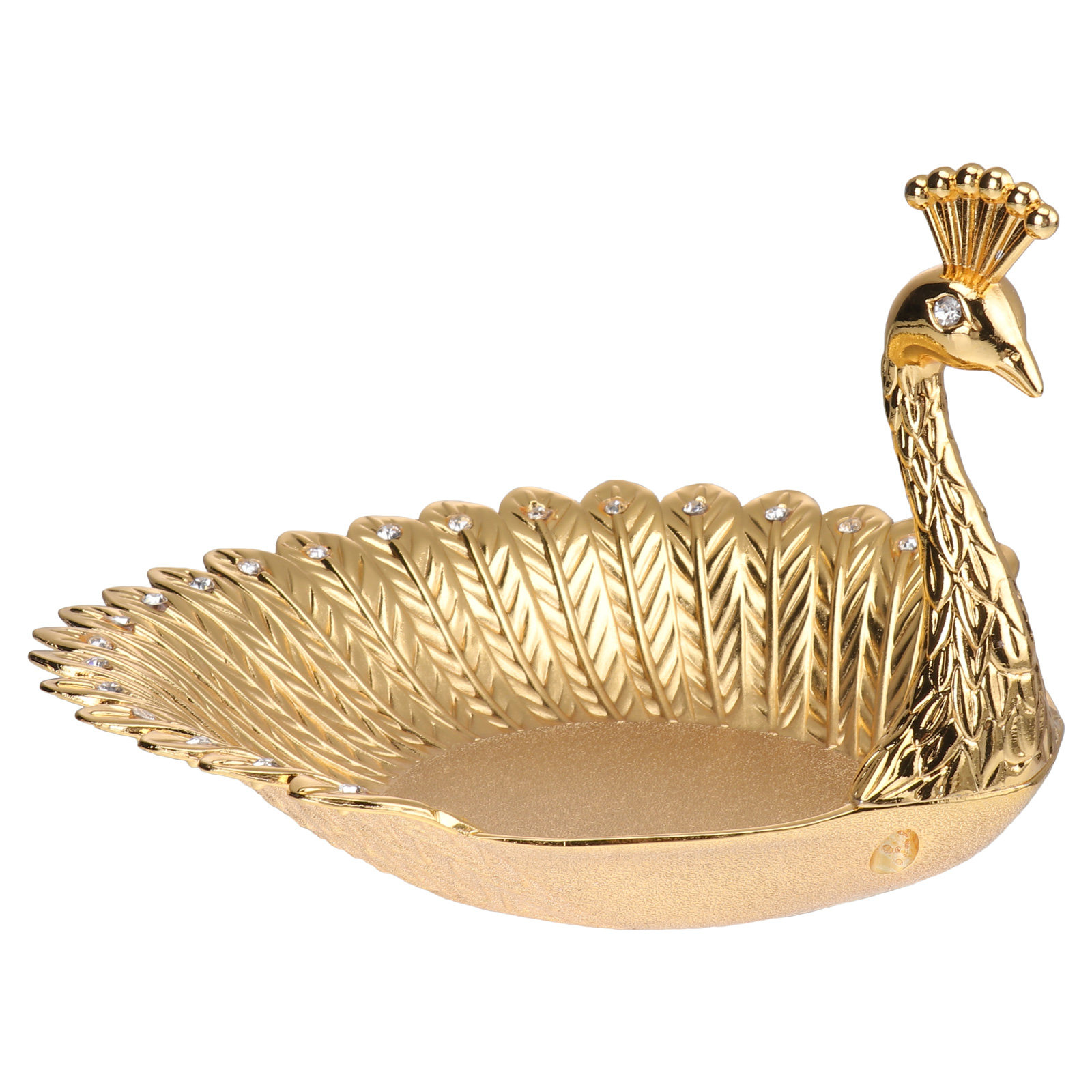 Zinc Food Snacks - 1 stuks gouden fruitschaal van zinkleger,