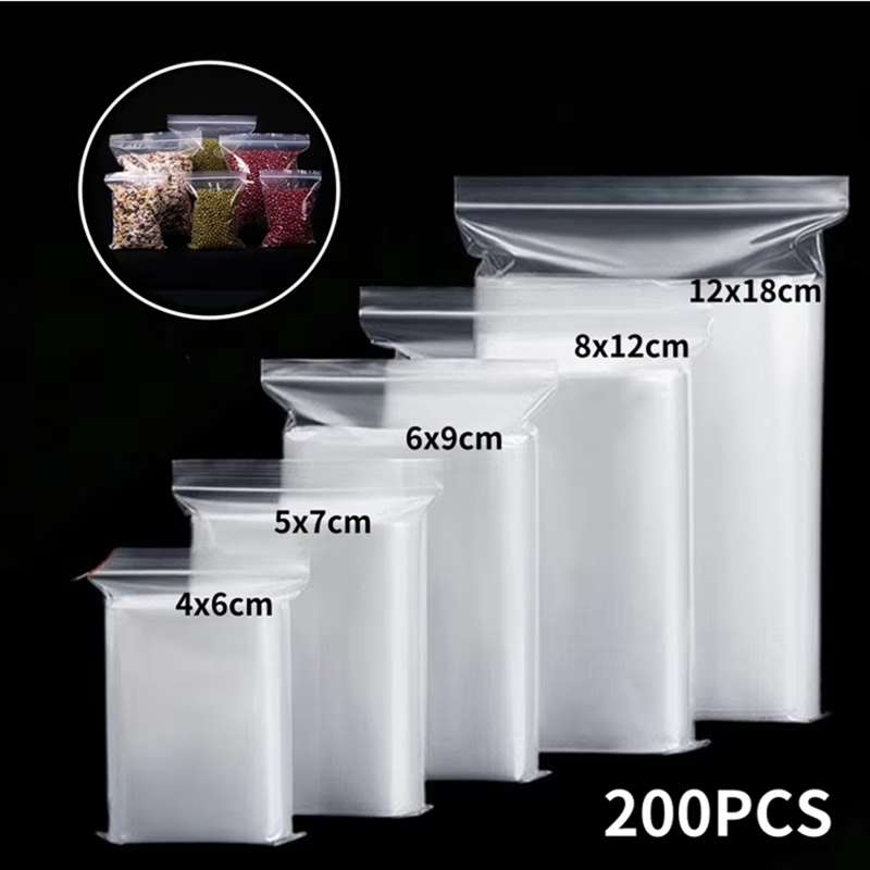 Food Z - 100 stuks transparante zipzakken voor voedsel,