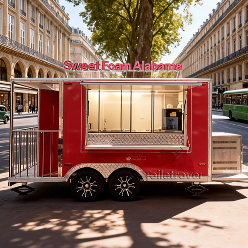 Quality Food Snacks - Hoge kwaliteit zoete snack foodtruck, gebogen