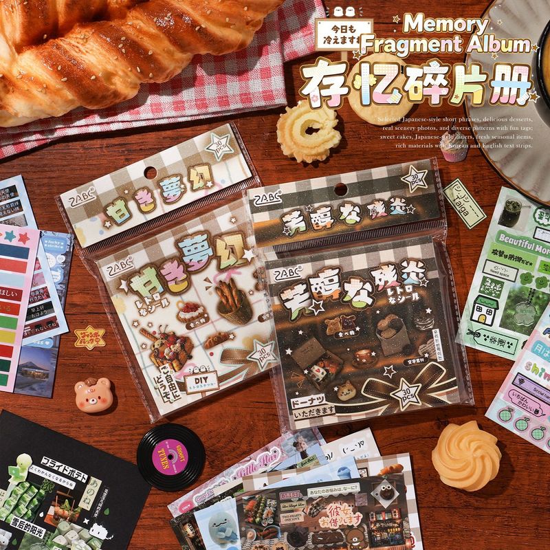 30 stuks esthetische vintage v - Snacks Food Labels recensie en prijs