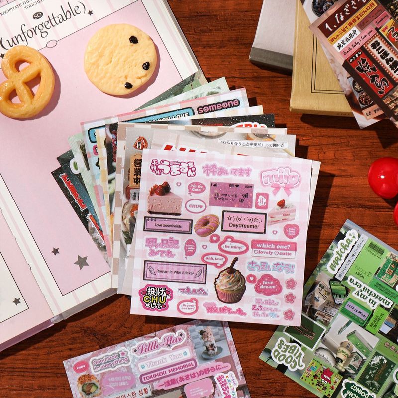 30 stuks esthetische vintage v - Snacks Food Labels recensie en prijs
