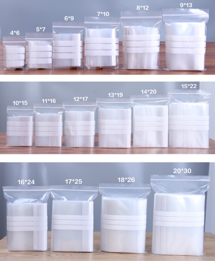 200 STKS Doorzichtige PE Schri - Snacks Food Labels recensie en prijs