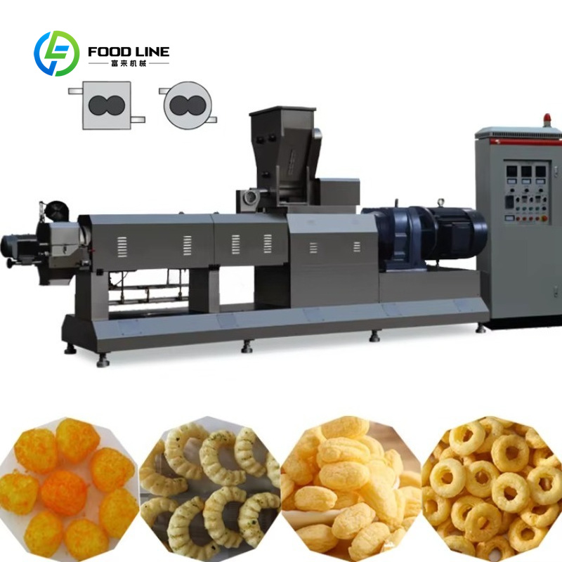 Geavanceerde dubbele schroefex - Food Snacks Making Machine recensie en prijs