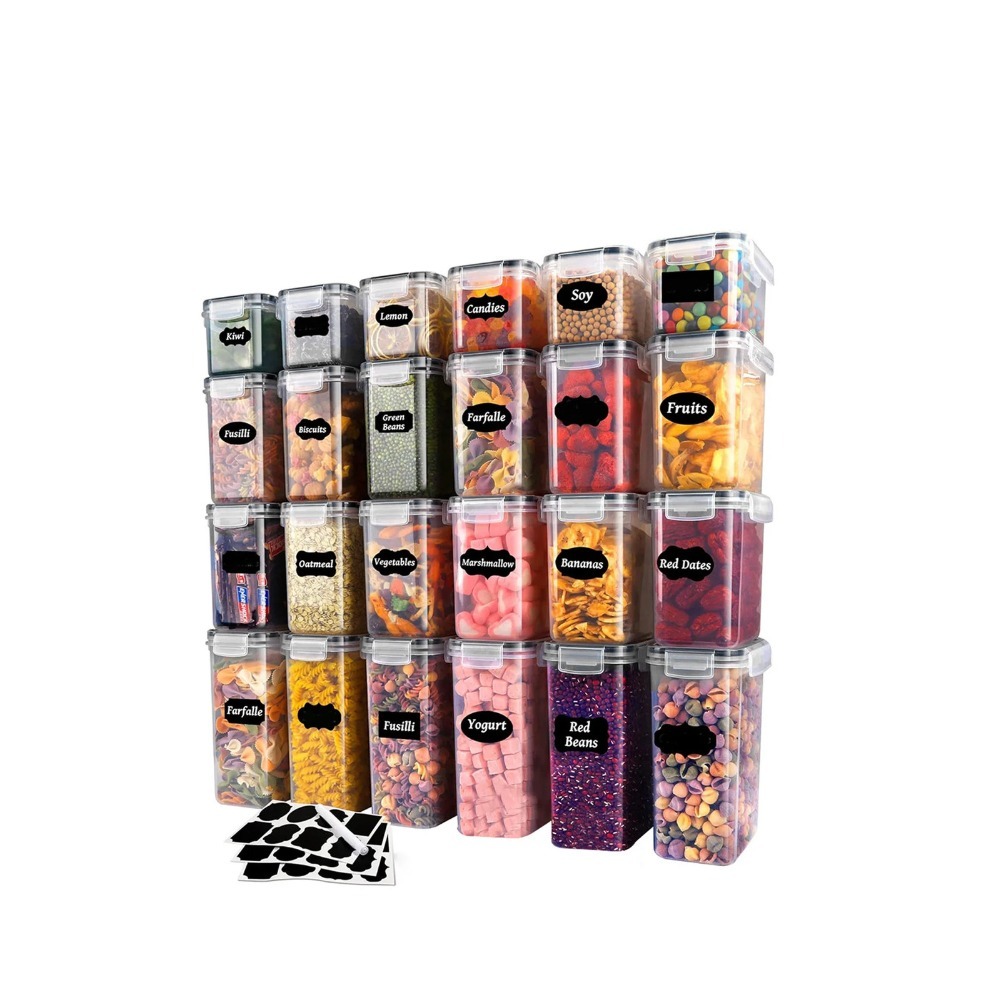 24 stuks afsluitbare voedselbe - Snacks Food Labels recensie en prijs