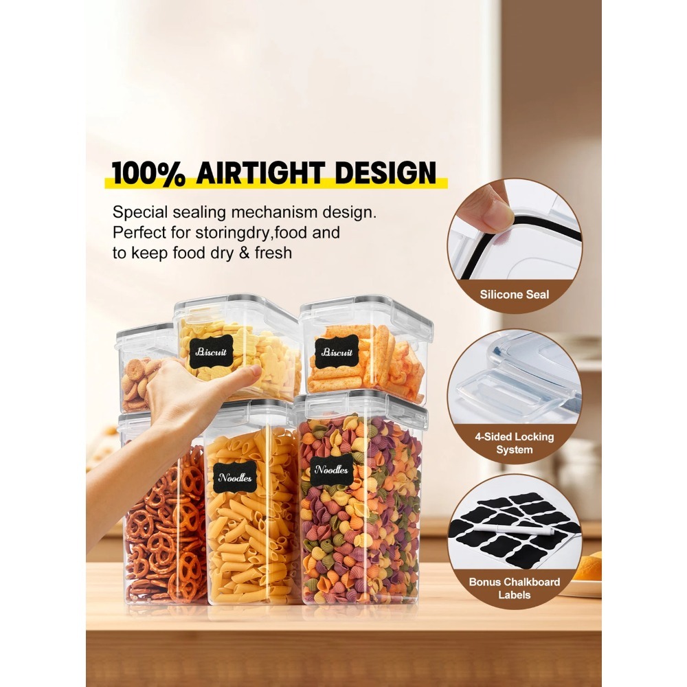 24 stuks afsluitbare voedselbe - Snacks Food Labels recensie en prijs