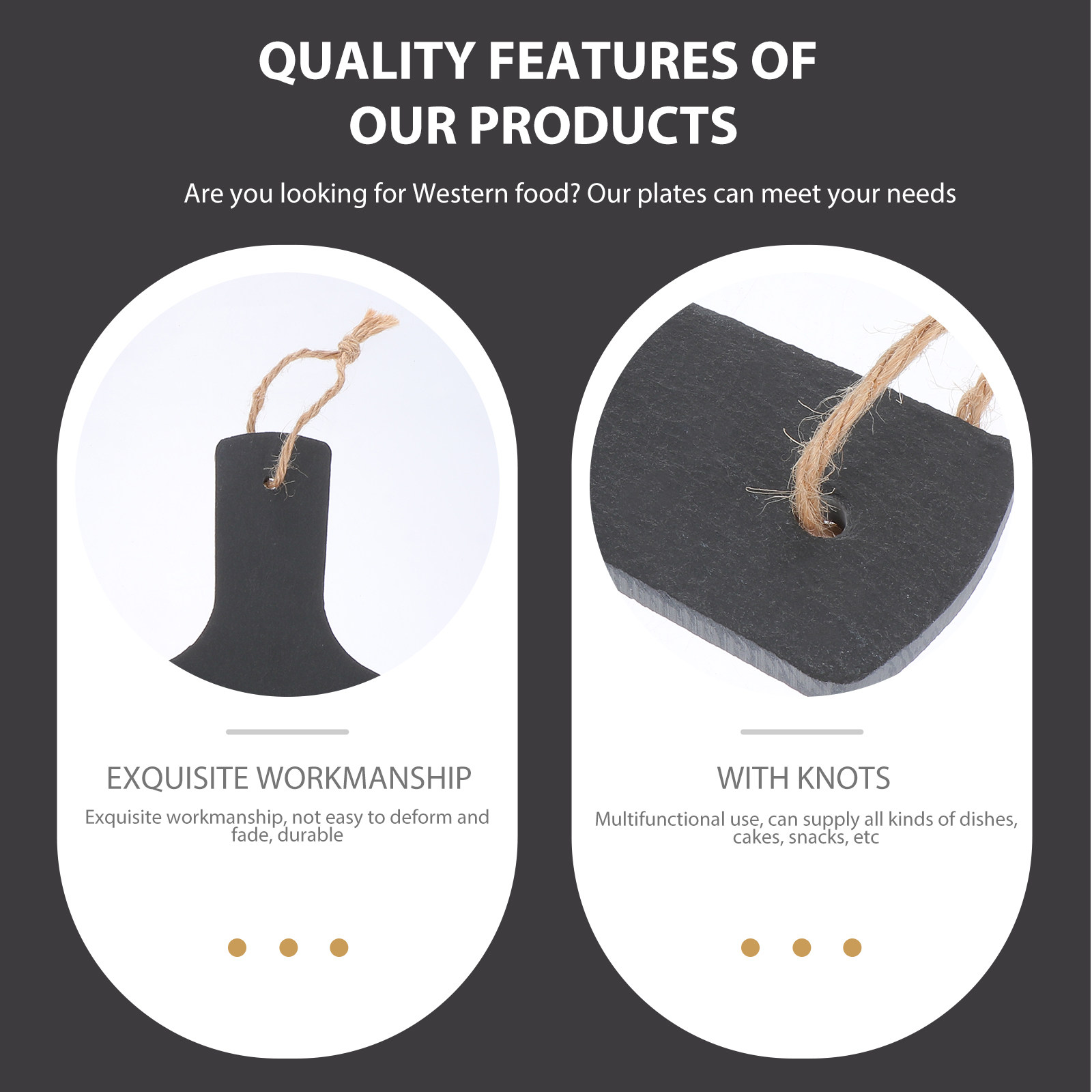 1 stuks natuurlijke steakbord, - Quality Food Snacks recensie en prijs